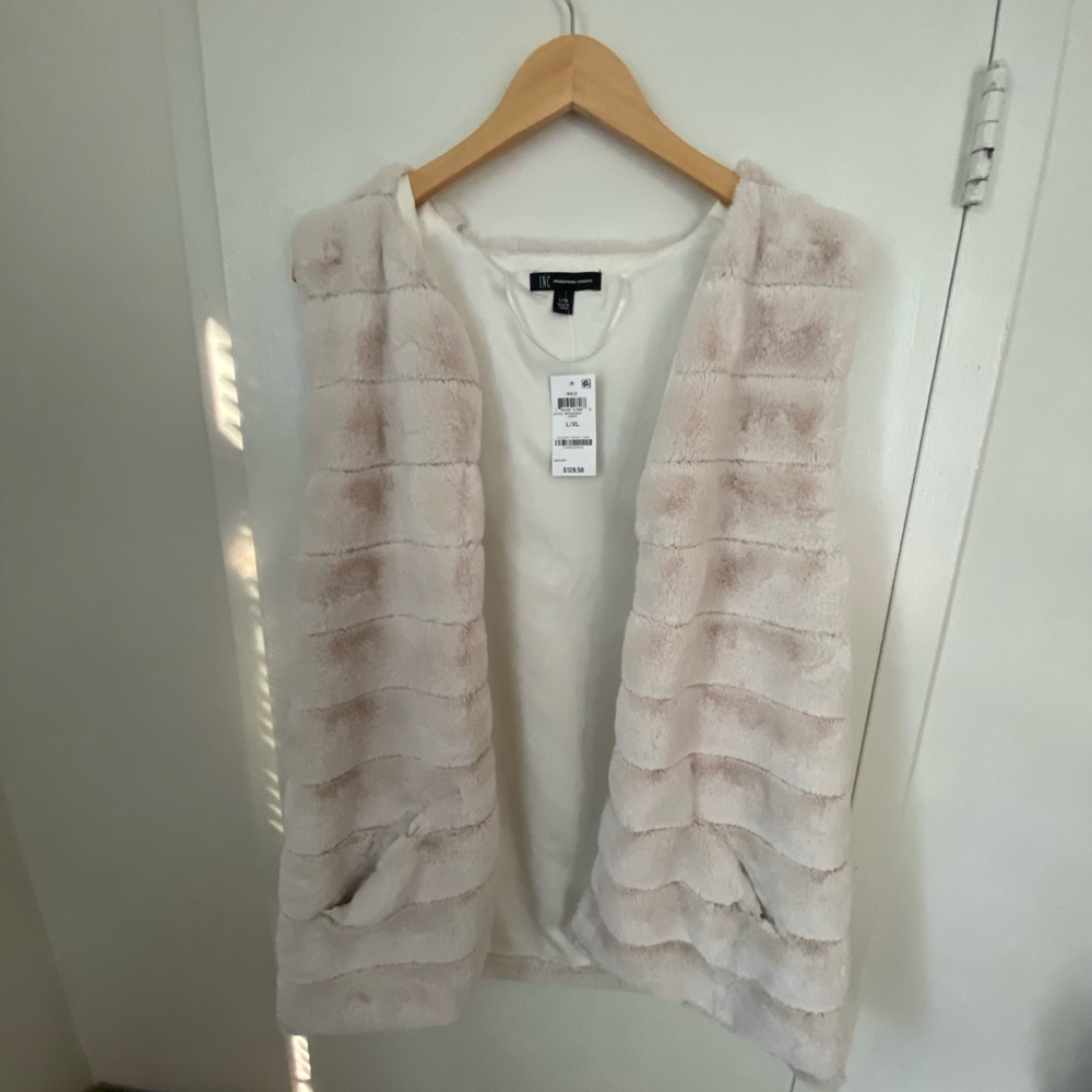 Quilted Faux-fur Duster